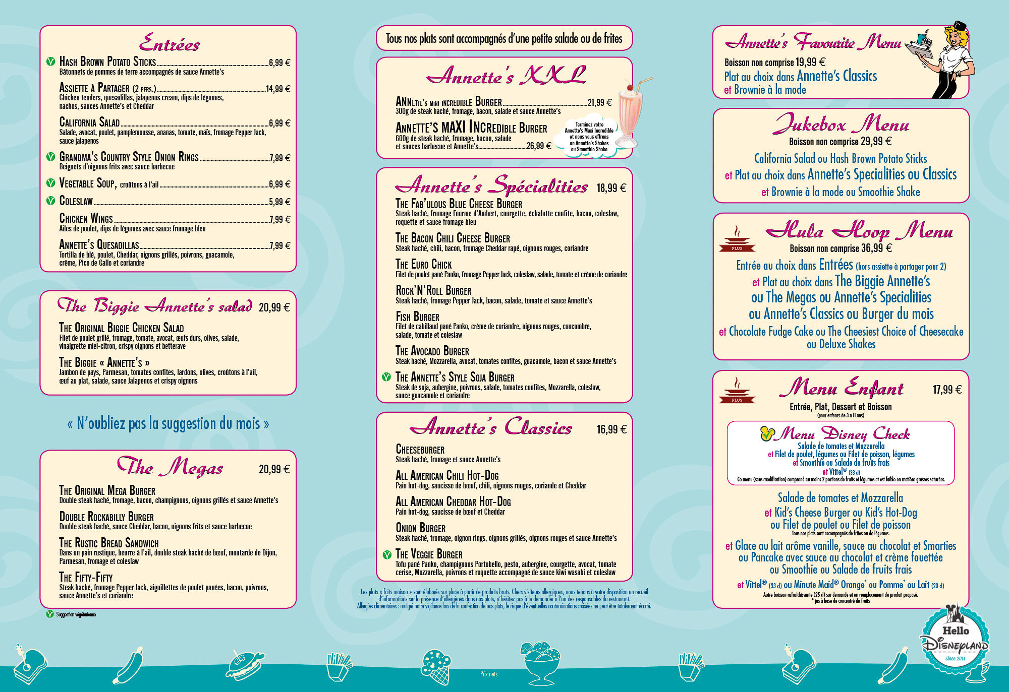 Cafe Mickey Carte Cafe Mickey Carte