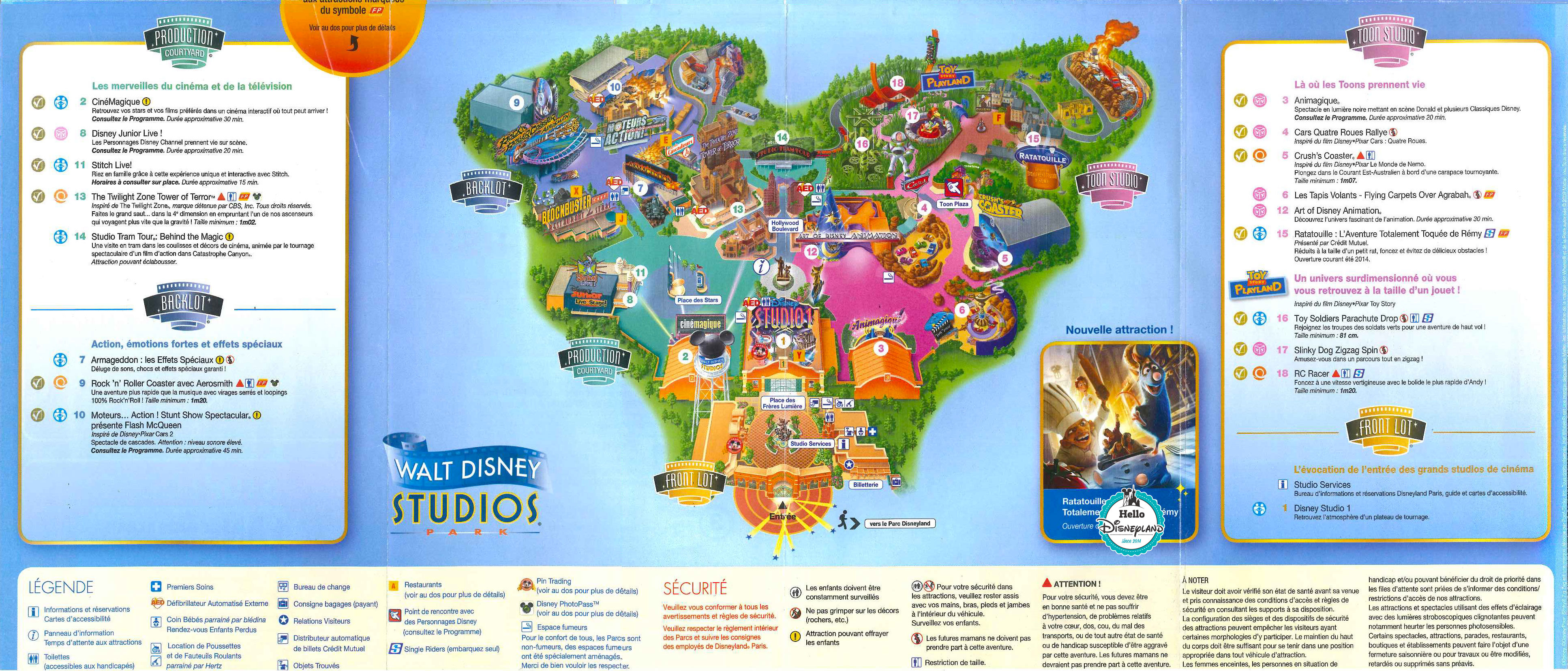 Plan Disneyland Paris à imprimer