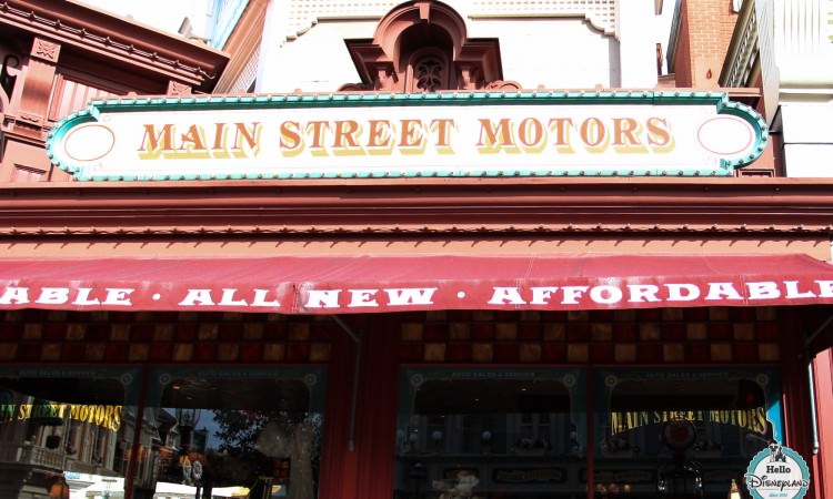 Main Street Motors Boutique Disneyland Paris