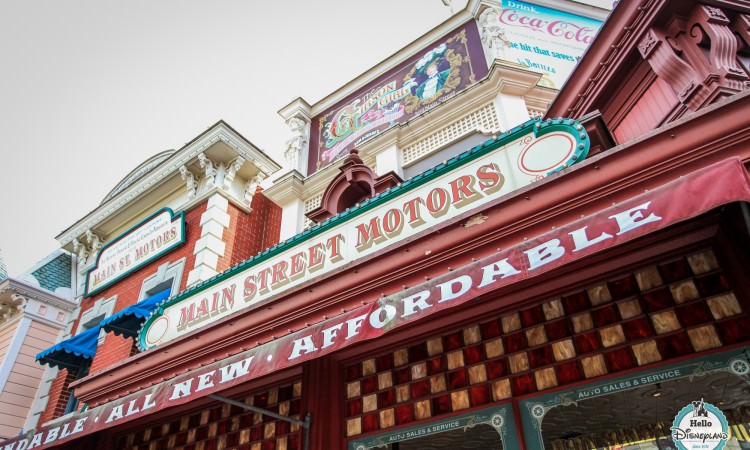 Main Street Motors Boutique Disneyland Paris