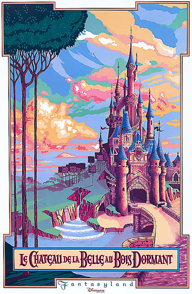 Disneyland Paris Attractions Poster