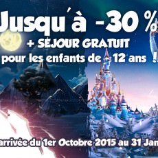 promotions 2015 Noel et Halloween disneyland Paris