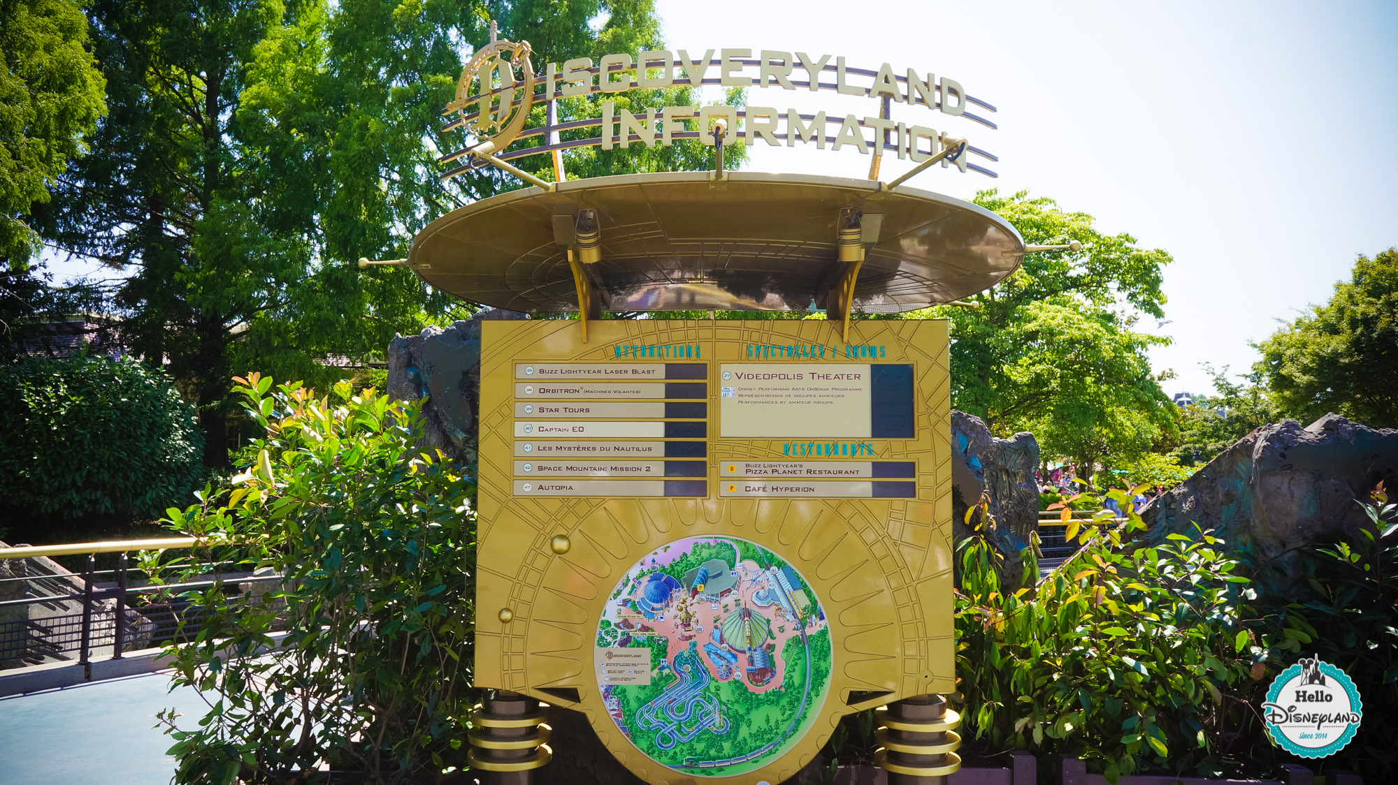 Panneau Informations - Disneyland Paris