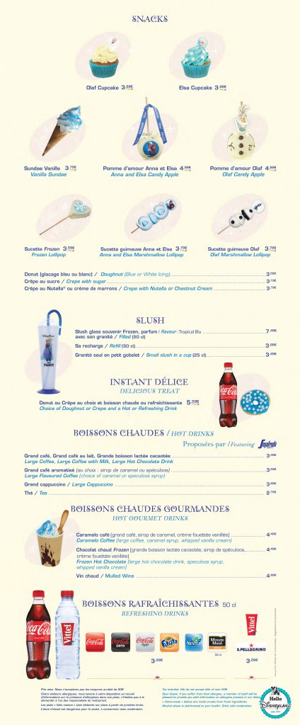 Les menus spécial Noël 2015 à Disneyland Paris - Hello Disneyland