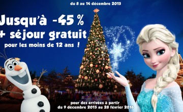 vente flash promo noel 2015 disneyland paris
