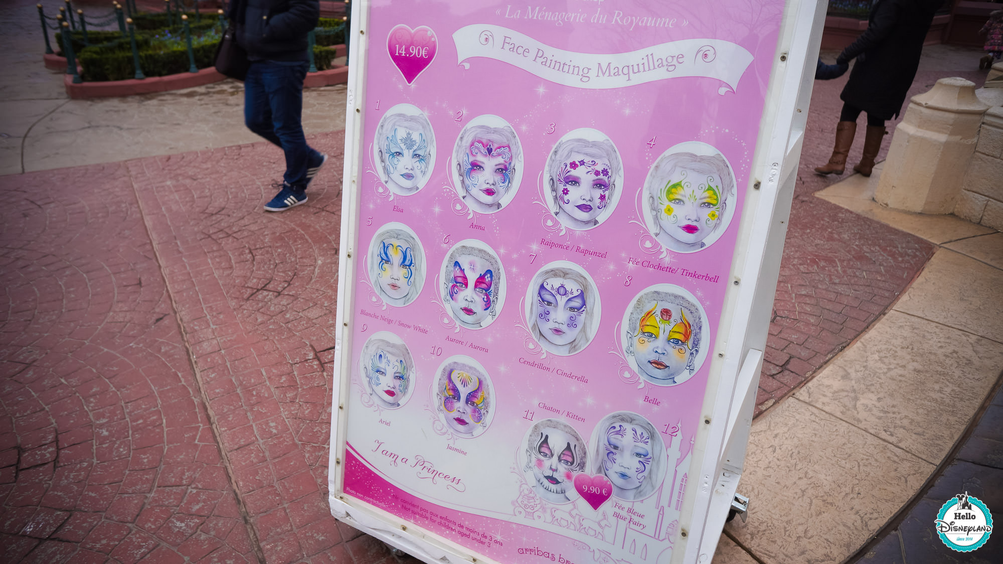 Les stands maquillages enfants à Disneyland Paris
