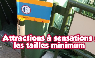 Taille minimum dans les attraction à Disneyland Paris
