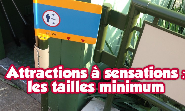 Taille minimum dans les attraction à Disneyland Paris