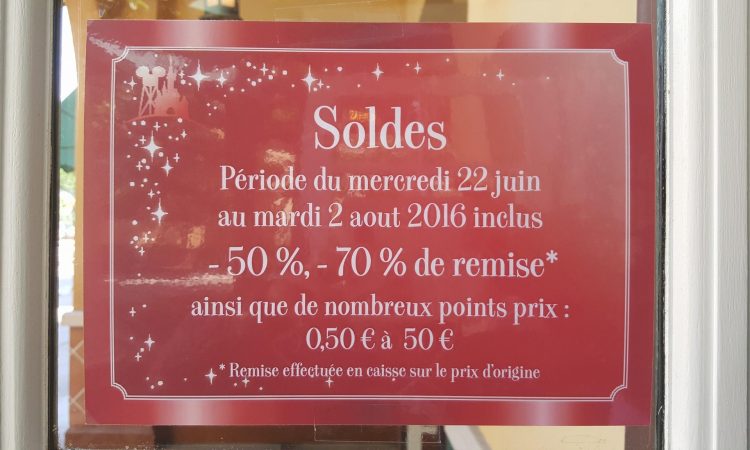 soldes été 2016 Disneyland Paris - Disneyland Paris Summer Sales 2016