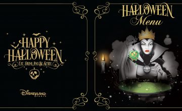 menus halloween Disneyland Paris