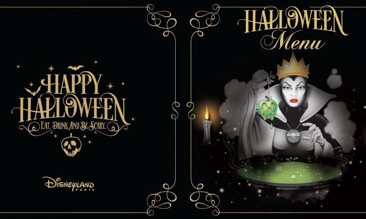 menus halloween Disneyland Paris