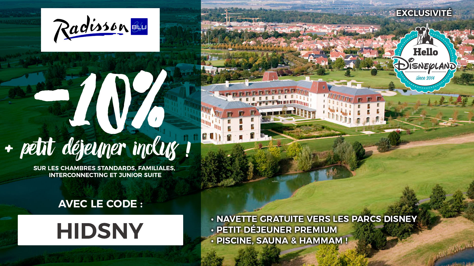 code promo hellodisneyland radisson blu