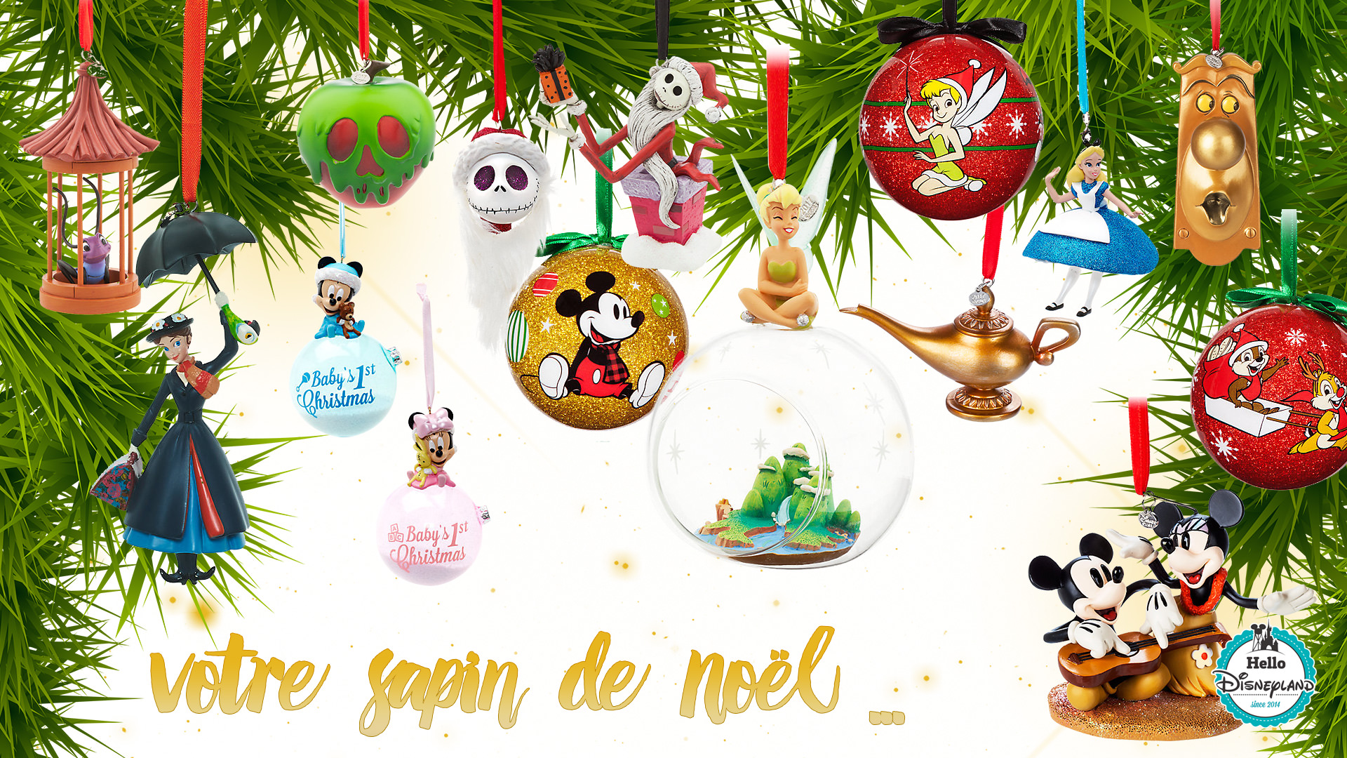 décorations sapin disney