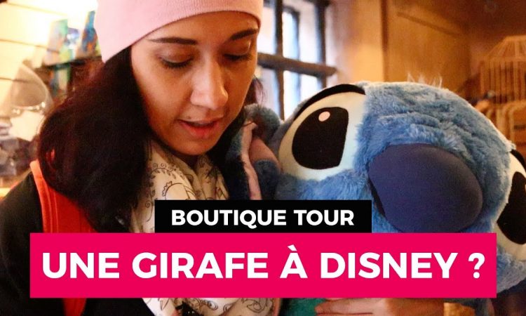 boutique tour girafe curieuse secrets disneyland paris