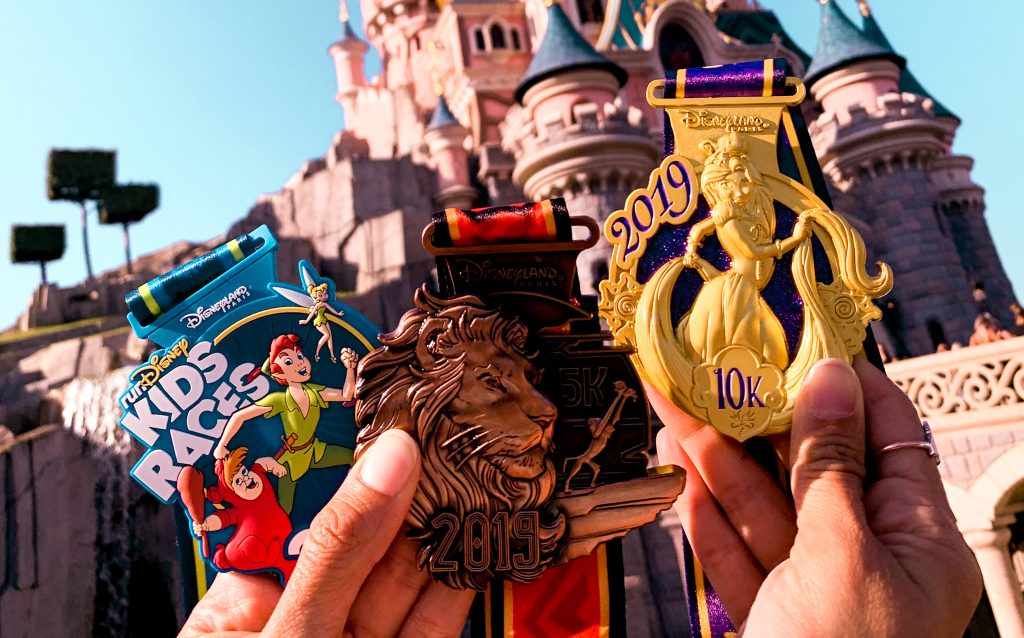 médailles Disneyland Paris Princess Run 2020