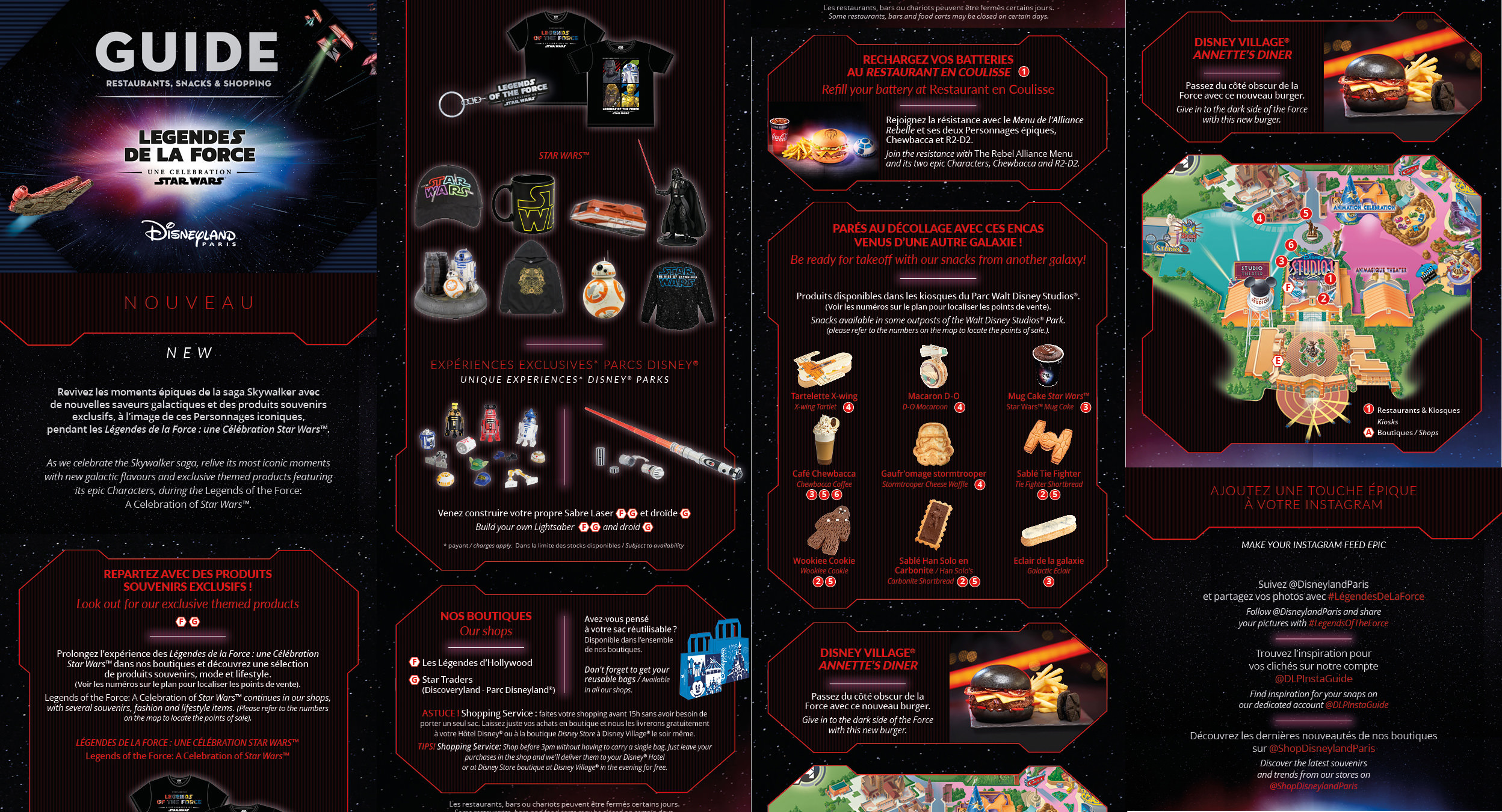 Le guide Food & Shopping Star Wars Disneyland PAris