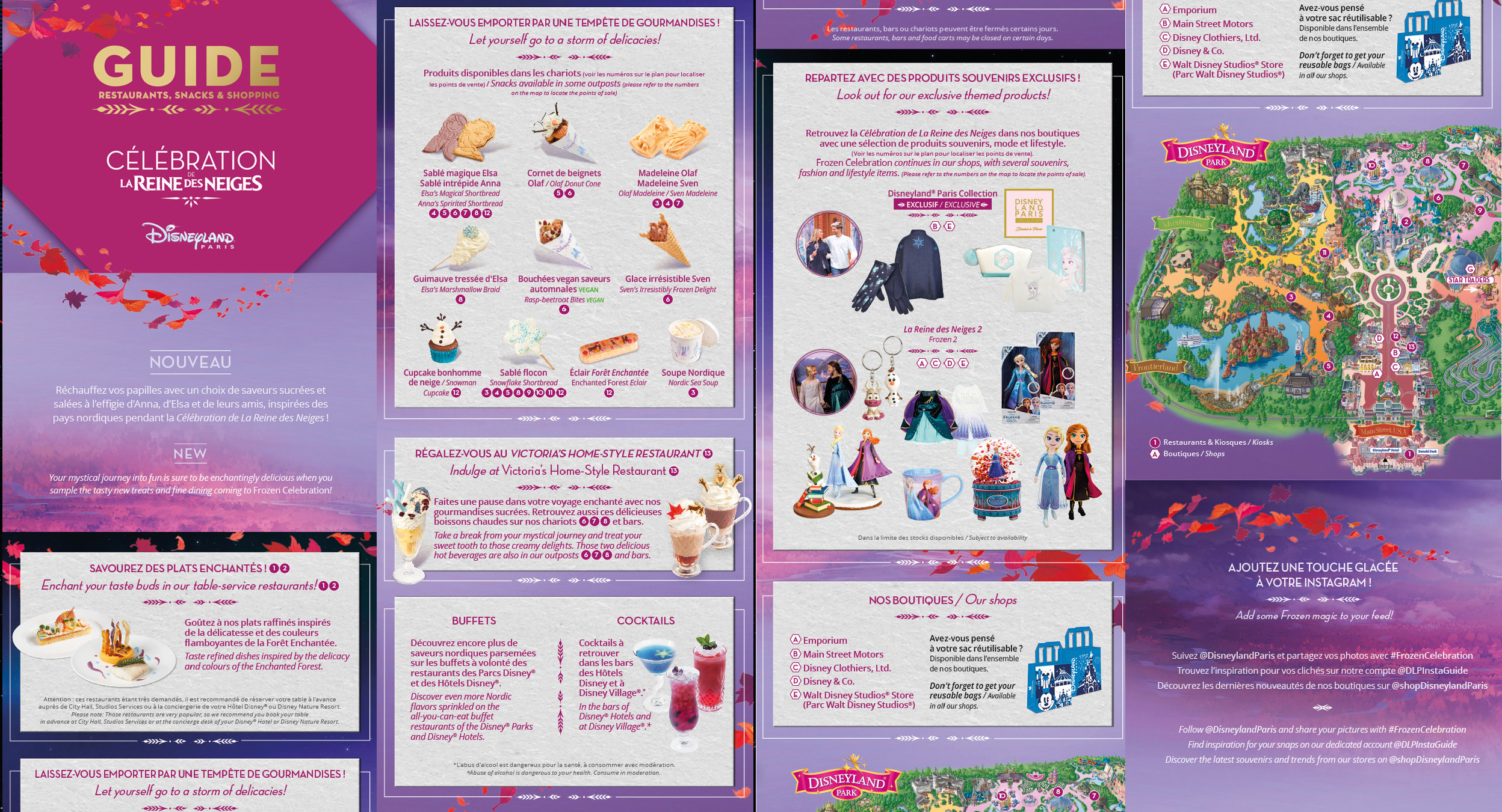 Disneyland Paris Le guide Food & Shopping Reine des Neiges