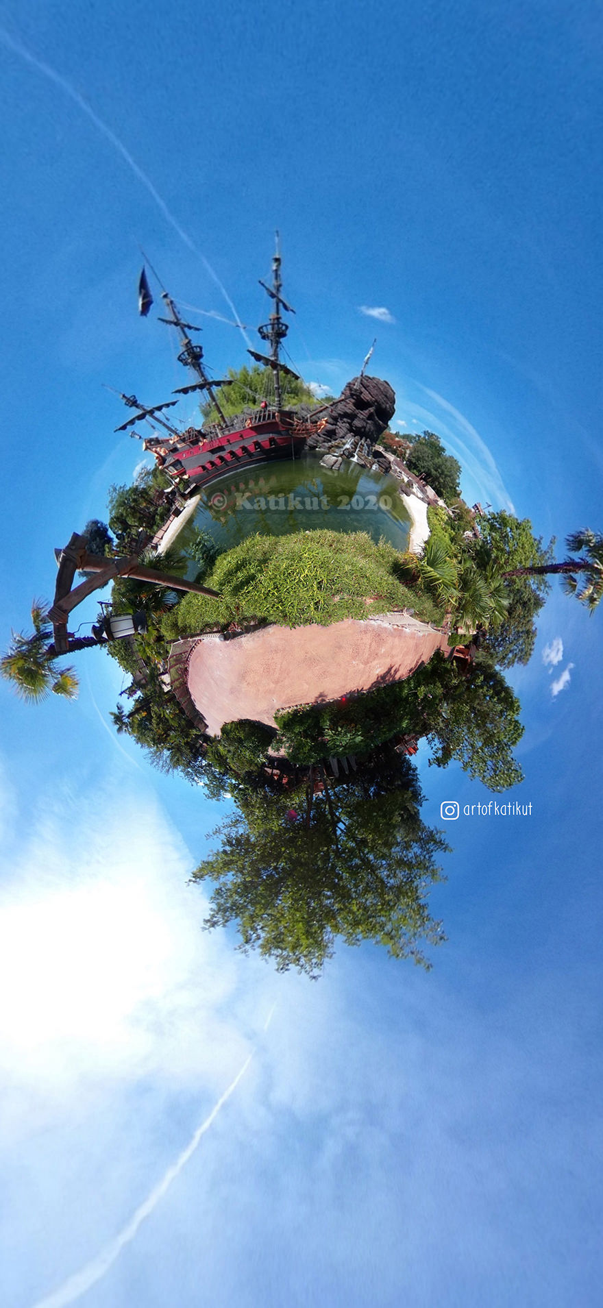 Planete disneyland Paris 360 Fisheye