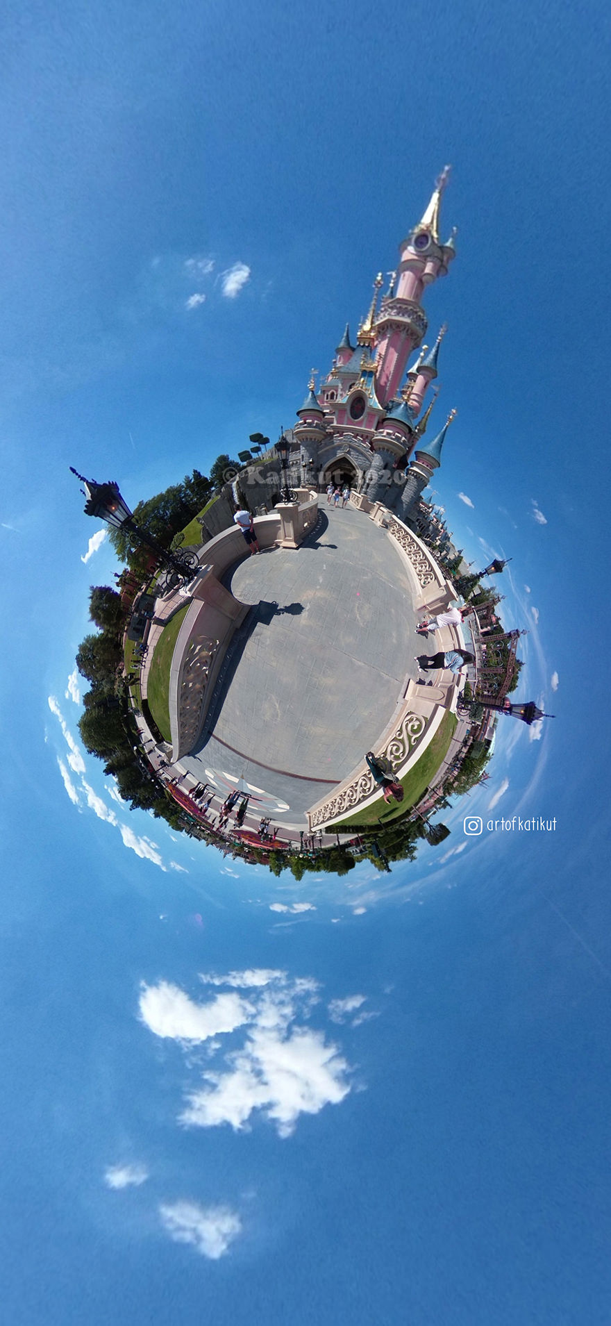 Planete disneyland Paris 360 Fisheye