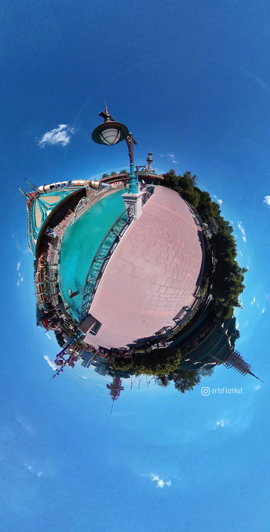 Planete disneyland Paris 360 Fisheye