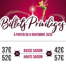 augmentation billets privileges 2020 disneyland paris