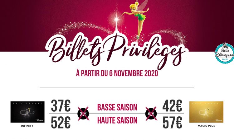 augmentation billets privileges 2020 disneyland paris