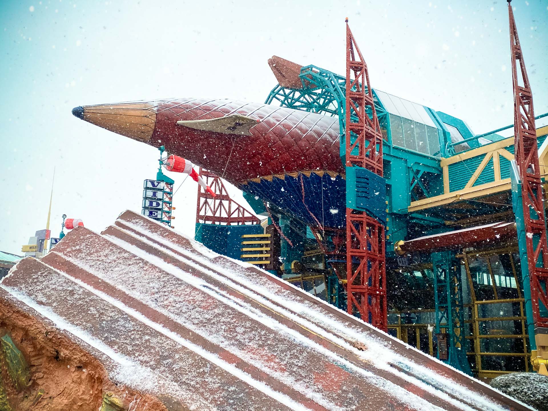 Disneyland Paris sous la neige 