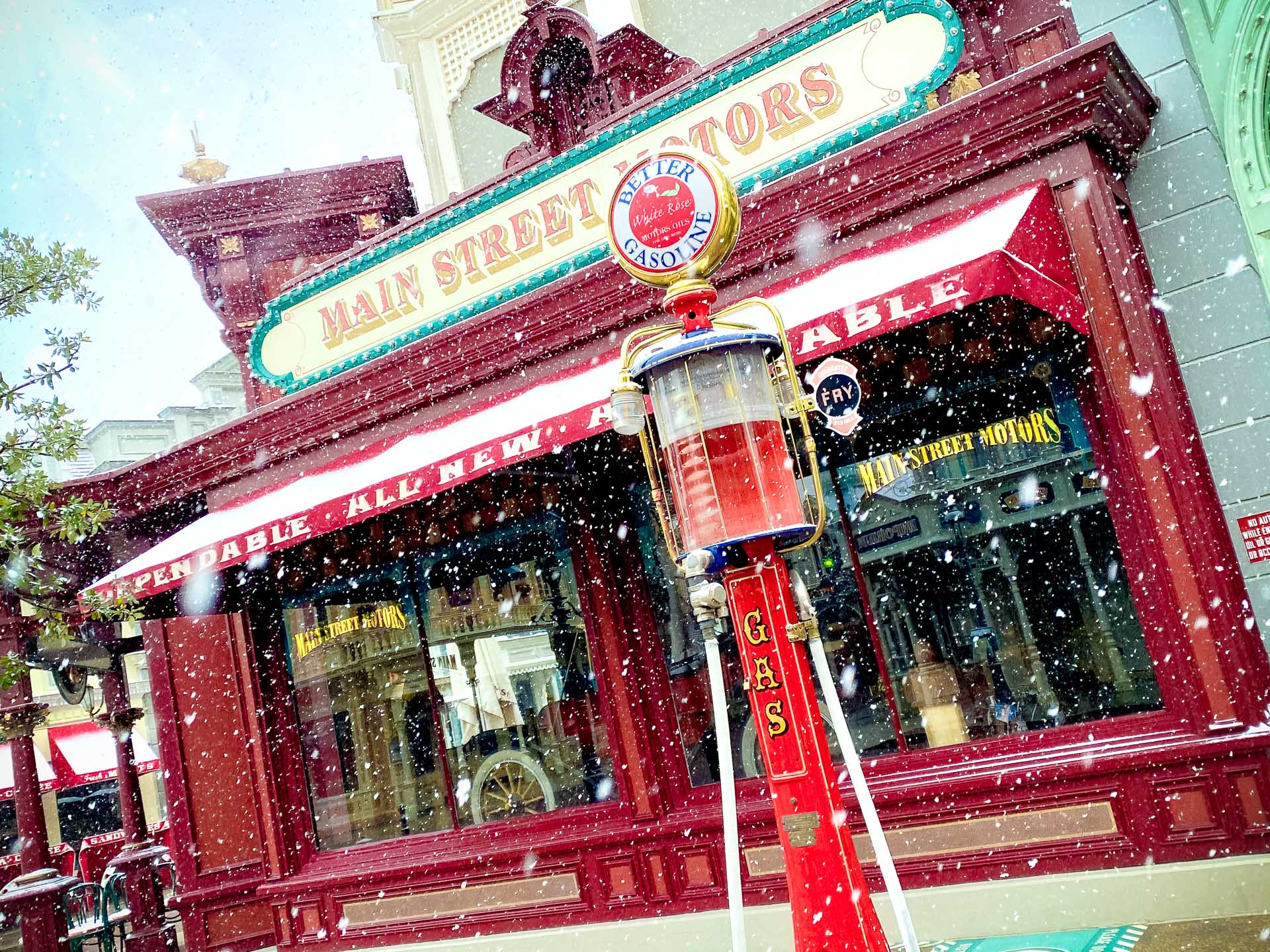 Disneyland Paris sous la neige 