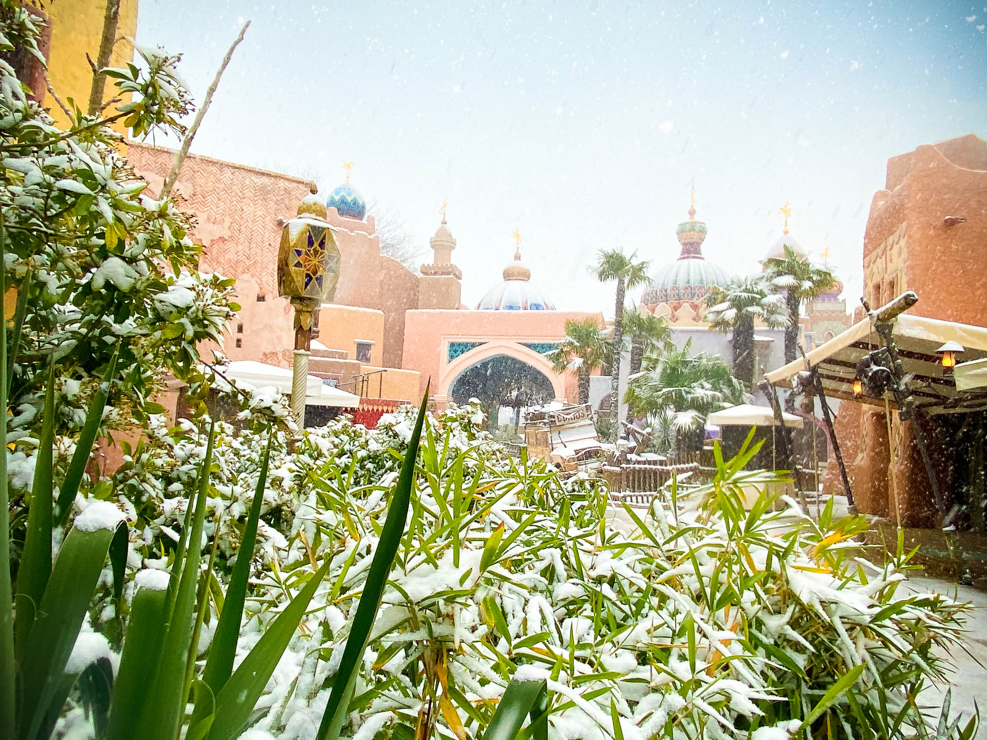 Disneyland Paris sous la neige 