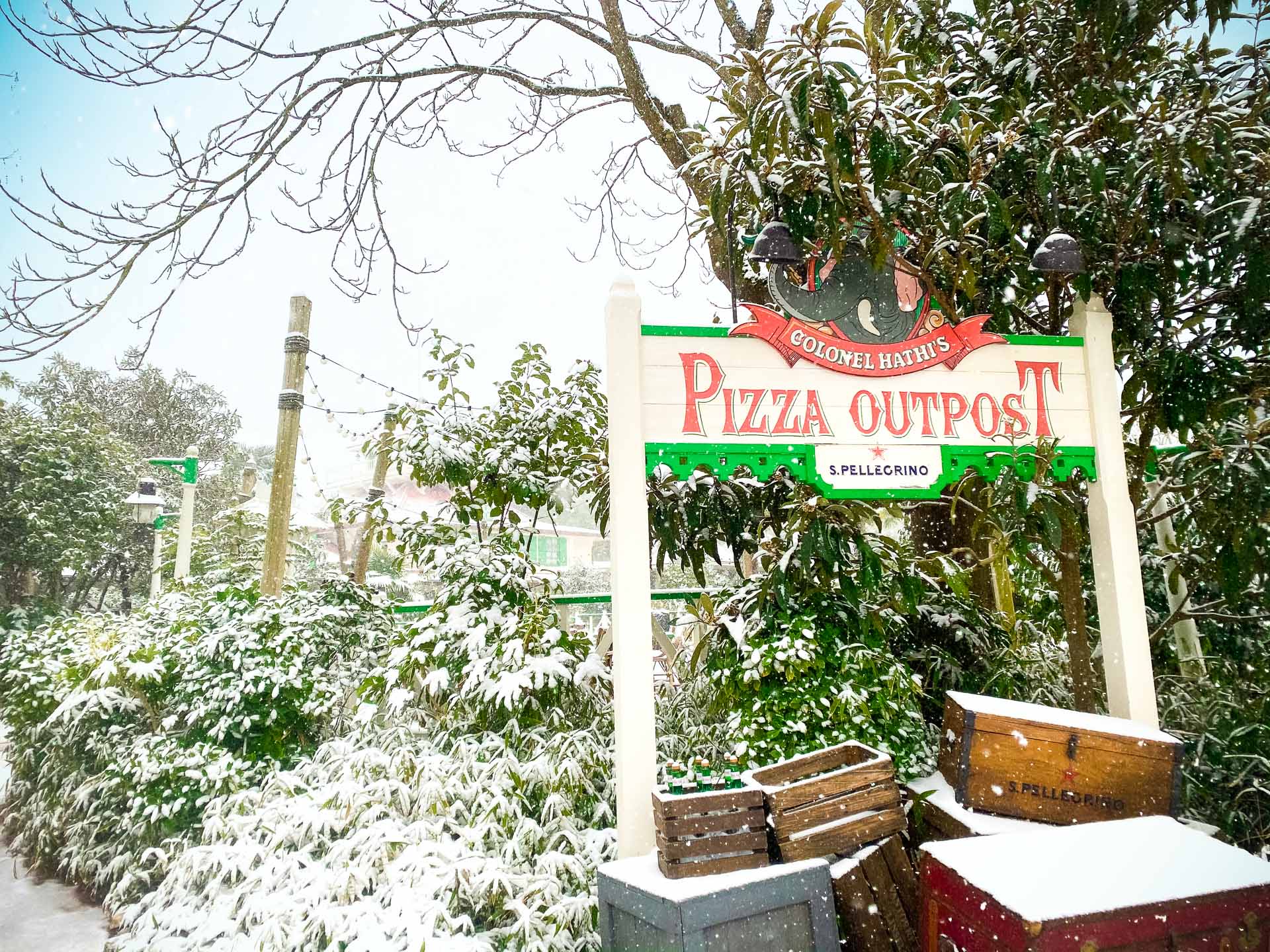 Disneyland Paris sous la neige 