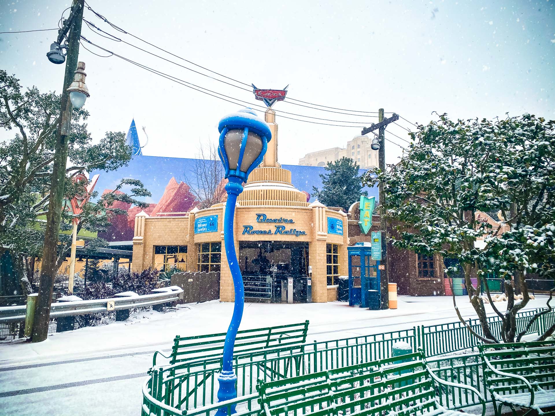 Disneyland Paris sous la neige 