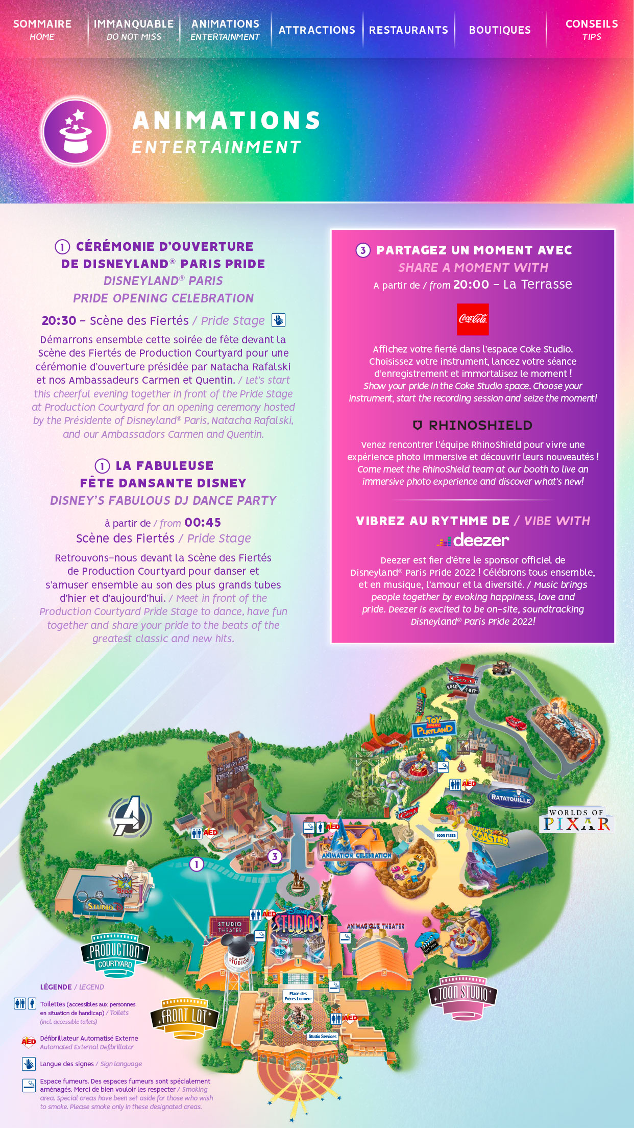 disneyland Paris Pride 2022 Programme
