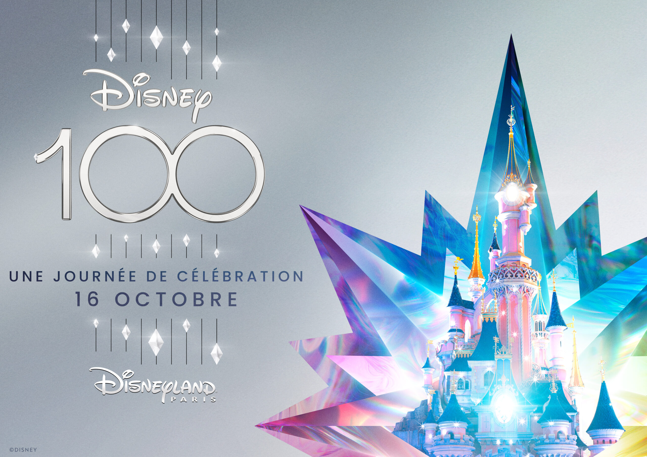 Disneyland Paris célèbre les 100 ans de Disney le 16 octobre !