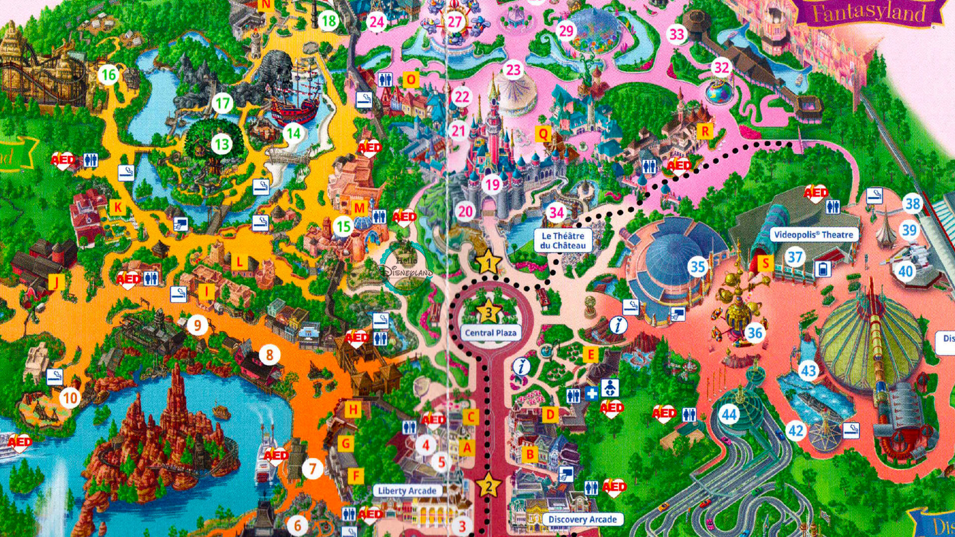 Plans des parcs Disney à télécharger et imprimer