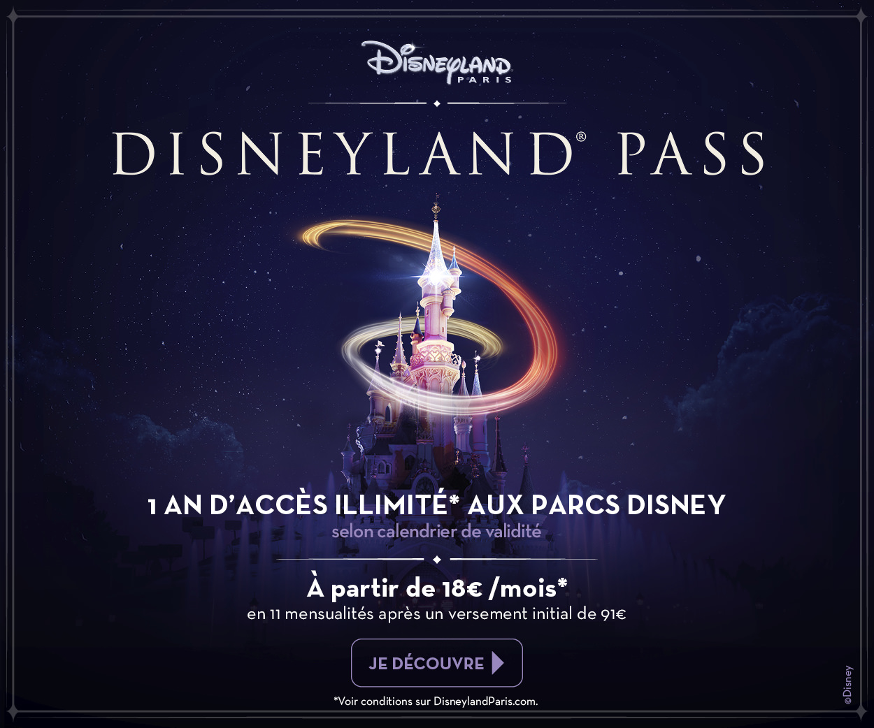 Disneyland Pass à Disneyland Paris prix