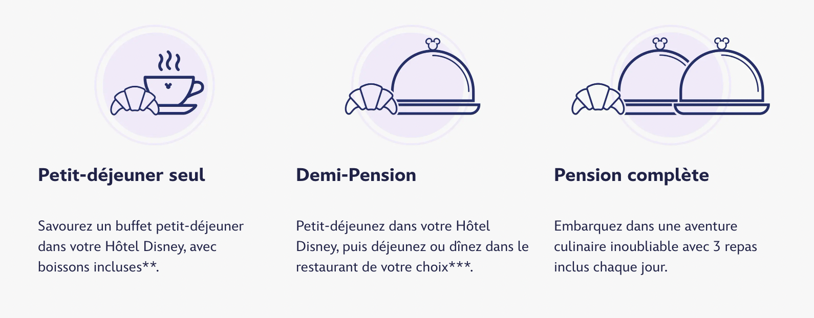 demi pension Disneyland Paris